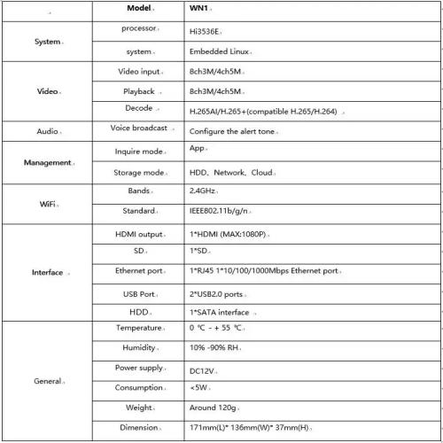 Wifi NVR 8CH 5MP ICsee App WIFI Video Recorder