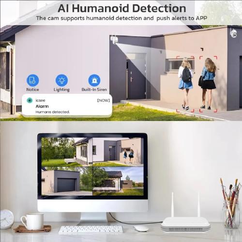 Wifi NVR 8CH 5MP ICsee App WIFI Video Recorder