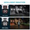 Outdoor Camera Dual Lens AI Auto Tracking ICSee 6MP HD WiFi PTZ Dome Two-Way Audio Built-in Siren Network NVR IP Security Camera