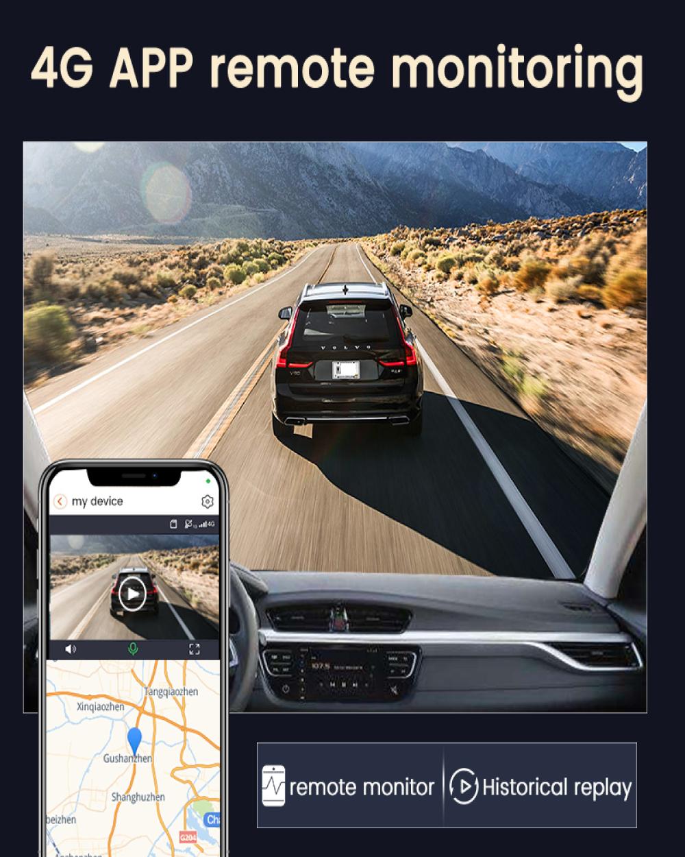 Car Dash Camera 4G 2K GPS Wifi Dual Camera